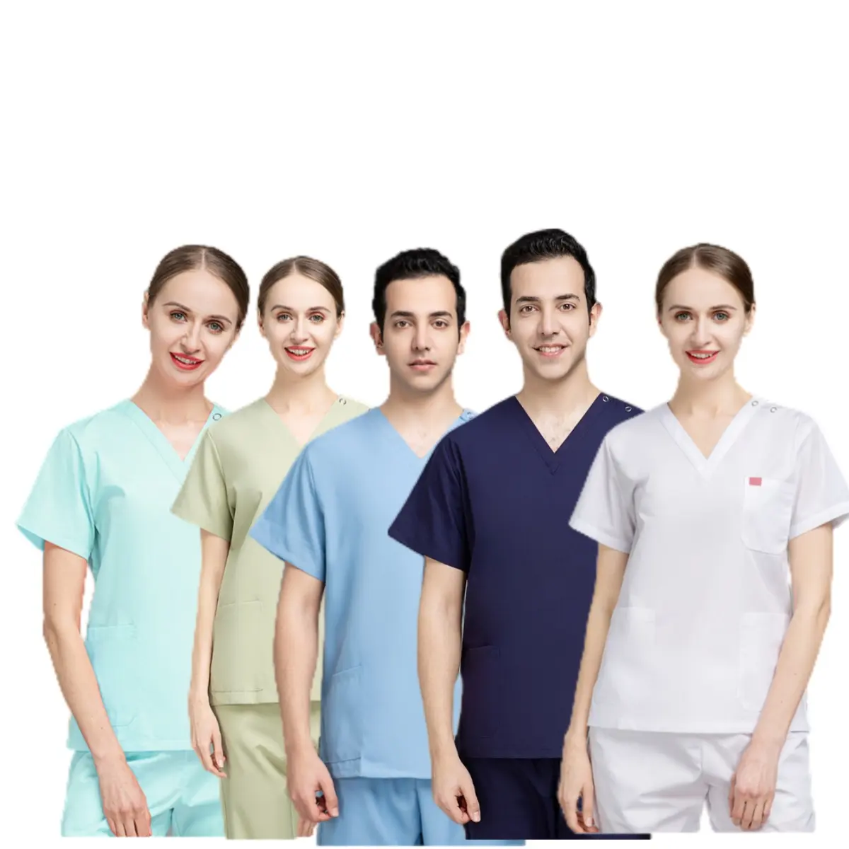 42010 En stock quirófano uniformes de enfermería conjuntos de Mujeres de talla grande traje de enfermera uniforme de enfermería