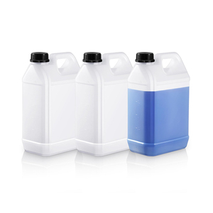 3.8L пластиковый кувшин с ручкой и крышкой HDPE квадратные Пустые контейнеры для хранения пластиковая бутылка - Product Image 1