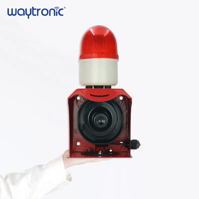 Zgro — sirène industrielle avec son et lumière, alarme d'urgence, LED rouge, clignotant, lumière d'avertissement stroboscopique, avec télécommande, 12V, 24V, 220V