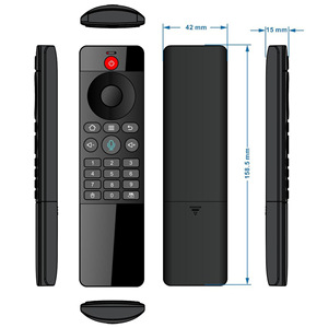 X98 24-Tasten-Sprachfernbedienung Multifunktions-Smart-Fernbedienung mit Premium-Funktionen aus Premium-Kunststoff-Lerncode