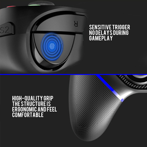 Con función de programación de vibración para adaptador de controlador de juego PS4 para Android PS3 Gamepad inalámbrico