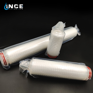 0.2 mikron 20 inç yüksek akış Pp/naylon/Ptfe pileli membran filtre kartuşları su kağıdı plili filtre eleman - Product Image 5