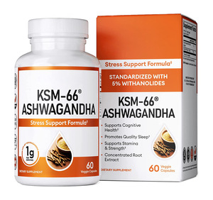 OEM ฉลากส่วนตัว KSM-66 Ashwagandha ซอฟเจลแคปซูลคอลลาเจนวิตามิน Gummies A C E และสังกะสี KSM-66 แคปซูล - Product Image 1