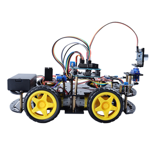 4WD Smart Car Kit Smart Roboter Auto Chassis Kits Auto mit Geschwindigkeit geber und Batterie kasten Diy Electronic Kit für <span class=keywords><strong>r3</strong></span>