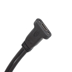 USB 3.1タイプC-IDC20P女性ヘッダーケーブル0.5m固定ワイヤーコンピューターPCケースバックパネル拡張バーコードスキャナー