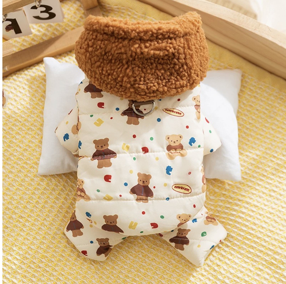 Orso marrone a stampa intera