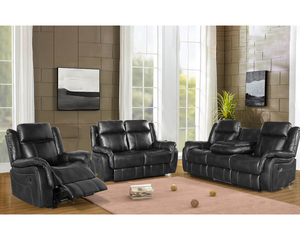 סגנון אירופאי recliner מושב אחד עם מסגרת מתכת ממתכת, ריפוד עור סינתטי עבור מחסן או שימוש בחדר כושר