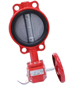 Yangın boru hattı durumunun gerçek zamanlı izlenmesi için sinyal geri bildirimi yangın kelebek vana ile mühürlü izlenen gofret bağlı EPDM - Product Image 1