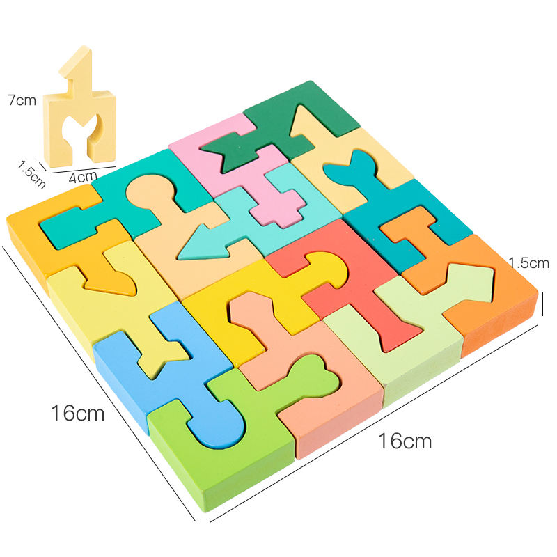 Bloc de construction en forme de puzzle