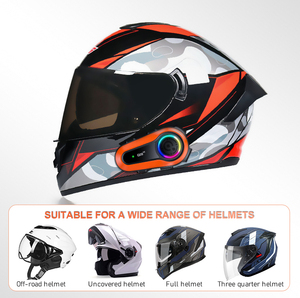 Q08 2x Inter phone Ohrhörer ABS Kunststoff Long Standby Time <span class=keywords><strong>Wireless</strong></span> <span class=keywords><strong>Intercom</strong></span> Headset für Motorrad helm lautsprecher