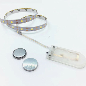 CR2032 Small Battery Operated 3V Smd 2835 Warm White Button Cell Battery Powered Led Strip <strong>Light</strong> - Product Image 1