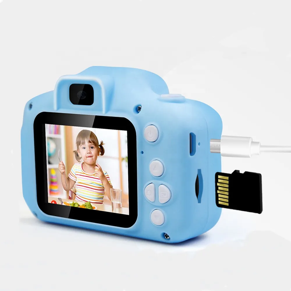 Meilleurs appareils photo pour enfants 2022 Meilleur cadeau pour enfants Appareil photo numérique Reconnaissance faciale Focus HD 1080p Video Toddler Camcorderl