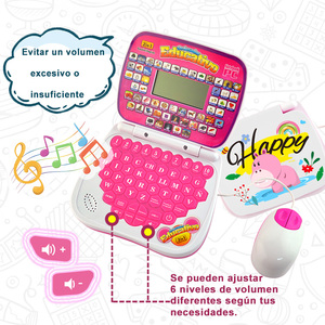 Computer di apprendimento del Computer portatile della macchina del gioco di parole intelligente dei bambini per i bambini In spagnolo