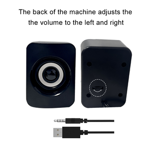 Mini 3D <strong>USB</strong> <strong>Computer</strong> Speakers Wired Easy <strong>Control</strong> Loudspeaker Surround Soundbar Small Subwoofer for Laptop Notebook PC - Product Image 3
