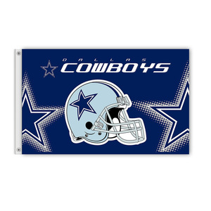高品質3x5ft NFLフットボールチームフラッグカスタムデザインDallas Cowboys Banner 100% ポリエステル車用スポーツバナー