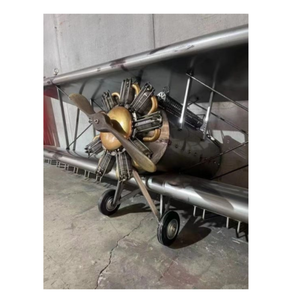 お土産用UV印刷付き大型金属飛行機モデルパンクスタイル鉄板ダイカスト技術 - Product Image 1