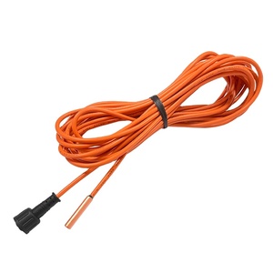 Tubo de cilindro de cobre Ntc Termistor de temperatura negativa Conector impermeable 10K 3380K Sensor de temperatura del cable - Product Image 1