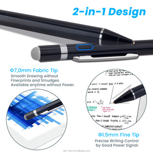K825電子タッチペン2in1ヒントiPhoneスタイラス描画用アクティブスマートペンシル容量性スクリーンメタルスタイラスペン - Product Image 3