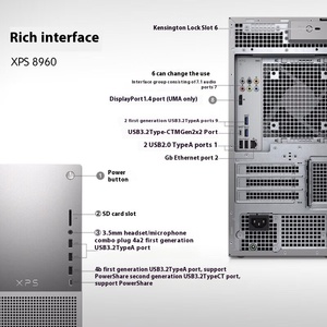 Dells XPS 8960คอมพิวเตอร์ตั้งโต๊ะพร้อม I7-14700 16G RAM 512G SSD กราฟิกในตัว750W สีขาวปรับแต่งและปรับแต่งได้ - Product Image 4