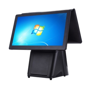 완전한 POS 시스템 세트 15.6 "듀얼 터치 POS 컴퓨터 인텔 코어 I3 4 세대 4GB/64GB SSD 안드로이드/Win10/11 소매 용 - Product Image 6