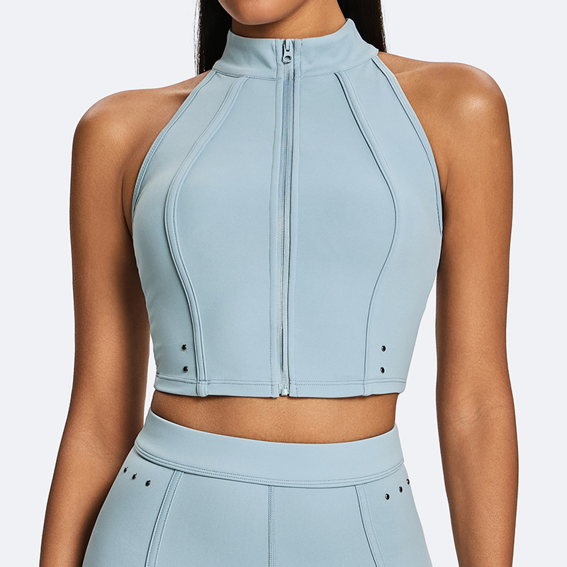 Haut bleu clair