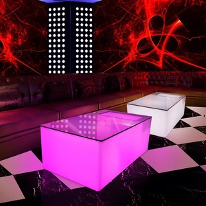 Hiện Đại Tối Giản Phong Cách Thanh Bảng 16056 Màu Xanh Lá Cây Thiết Kế Hình Chữ Nhật LED Ánh Sáng <span class=keywords><strong>Cube</strong></span> Phân Phòng Riêng Bàn Cà Phê Xúc Xắc Cốc - Product Image 2