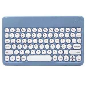 Teclado portátil inalámbrico Bluetooth para Samsung para iPad Air pro Tablet teclado 10 pulgadas Mini teclado con botones de teclas redondas - Product Image 6