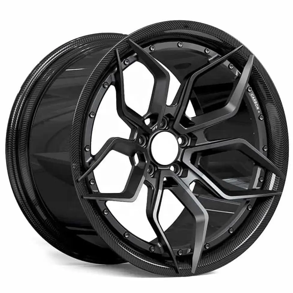 New Arrival ODM 16/17/18/19/20/21 Inch Carbon Fiber Sport Racing Car Wheel 5x100 5x114.3 5x120 Rim for Audi Maybach Bentley