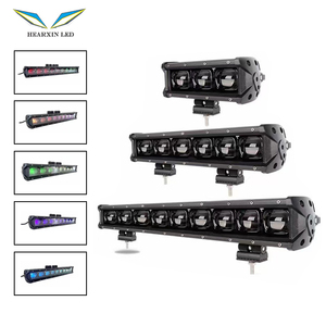 Fabrika 9D APP kontrol 8-53 inç tek sıra Led ışık çubuğu 9-32V RGB sürüş çalışma ışığı araba Offroad ATV spot için tamir - Product Image 1