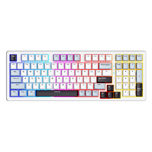Tri-mode kablosuz BT kablolu klavye RGB arkadan aydınlatmalı renk engelleme mekanik PBT yeni sessiz Mecanico bilgisayar klavye hissediyorum - Product Image 1