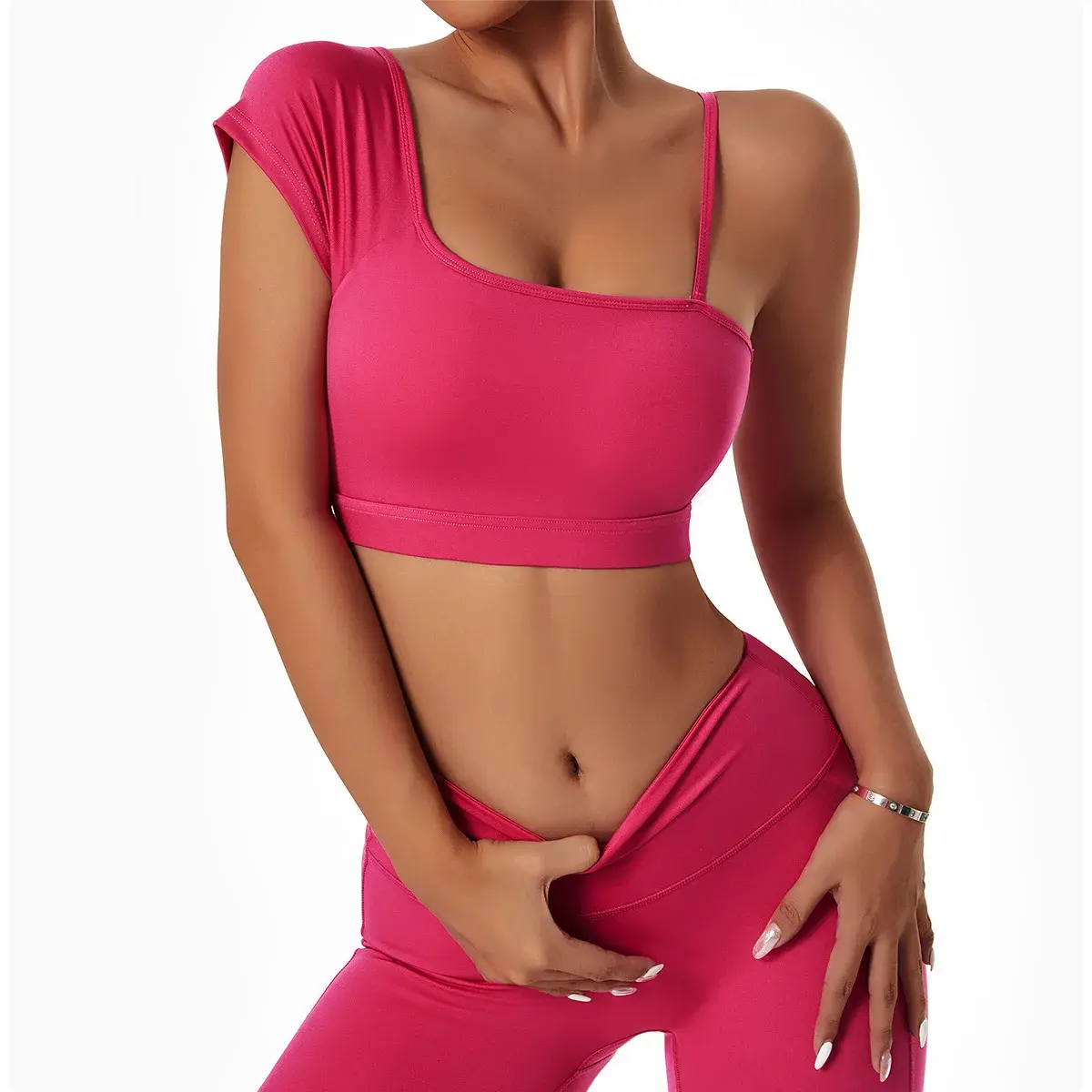 ODM/OEM новая сексуальная тренировочная женская одежда бесшовный Ребристый бюстгальтер с высокой ударостойкой шорты наборы для йоги комплект спортивной одежды для фитнеса