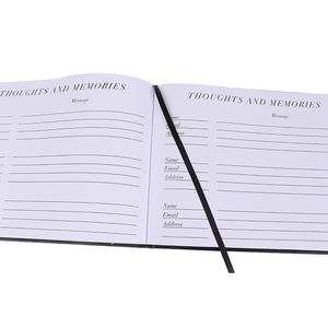 Funeral Guest Book Set <strong>Memories</strong> Book Frame Alternative Celebration of Life Guest Check Book for Funeral Memorial Service - Product Image 6