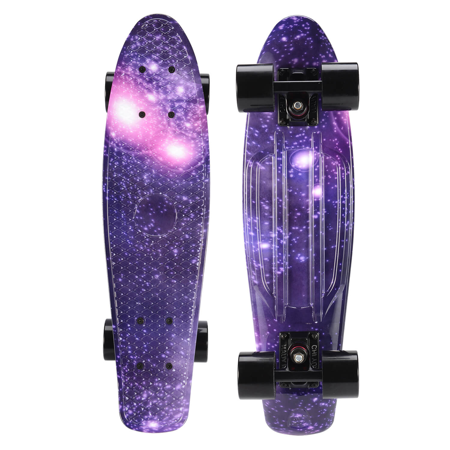 Roue violette galaxie-noire