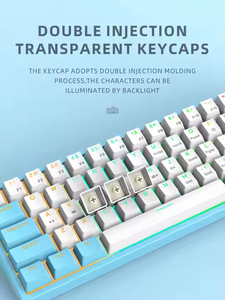 Manufacturer Customs 61 Keys TYPE-C <strong>Mechanical</strong> <strong>Keyboard</strong> with RGB Backlight Klavye Teclado <strong>Mechanical</strong> Gaming <strong>Keyboard</strong> for Desktop - Product Image 5