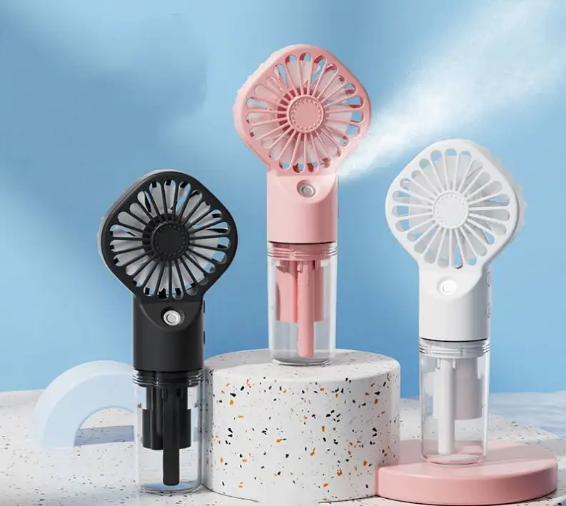 Hediye setleri Mini el Misting Fan şarj edilebilir açık taşınabilir el su püskürtme Mister su buharlı vantilatör