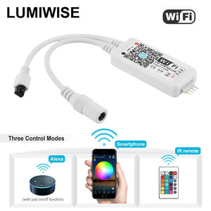 Wifi DC5-28V Controller Wireless con 24 Chiave di IR Telecomando per RGB RGBW HA CONDOTTO LA Striscia Compatibile con Alexa Google Casa IFTTT - Product Image 3