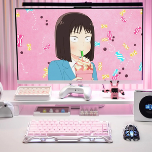 Cooig Online Shopping Mercury K1 Special Edition Tri-mode Sakura Pink 79 Keys <strong>Programmable</strong> Control Knob Gaming <strong>Keyboard</strong> - Product Image 2