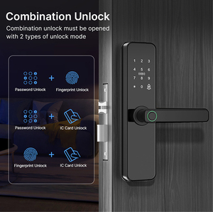 RFID kapı kilitler Tuya Zigbee biyometrik parmak izi soyunma akıllı giriş ev kolu App kilidini dijital akıllı kilit - Product Image 3