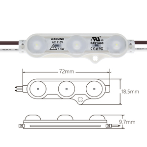 Driverless 110v 120v 220v AC Led โมดูล backlit SMD led โมดูลสําหรับช่องตัวอักษรกล่องไฟ