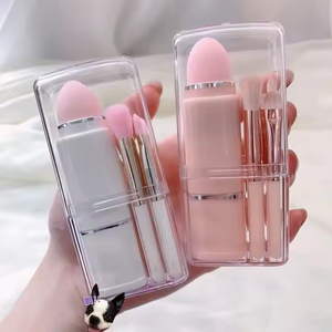 プロのミニメイクアップブラシセットポータブル8 in1美容ツールセット女性用 - Product Image 2