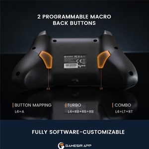 T4 Cyclone Pro Controller Wireless per PC IOS e Android 2.4G Gamepad con effetto Hall Joystick - Product Image 5