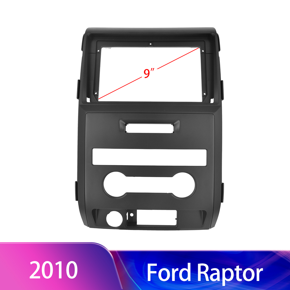 Podofo 9'' Double Din For Ford F150 Raptor 2010  Radio Android Car Radio Stereo Fascia Frame Panel