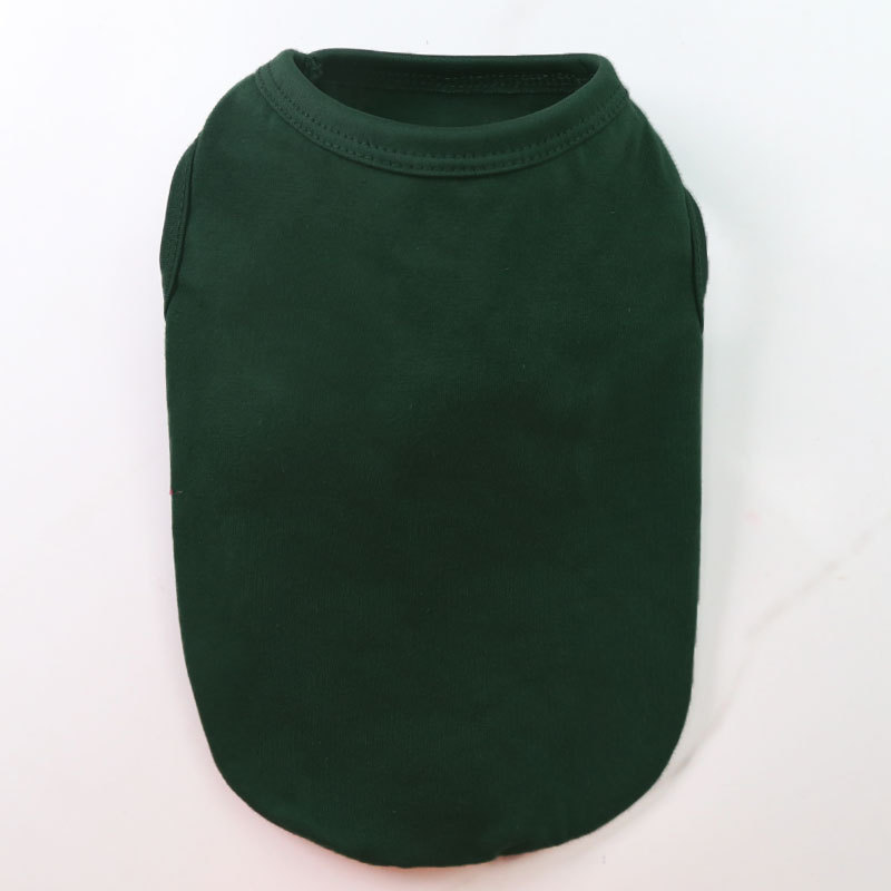 Chaleco de puro algodón, verde oscuro