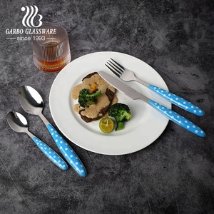 Silverware <strong>Flatware</strong> 16pcs or 24pcs Set Durable Stainless Steel Tableware Service <strong>PP</strong>,PS,ABS <strong>Handle</strong> 410 Mirror Polish Cutlery Set - Product Image 5