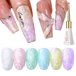 ชุดเจลทาเล็บแบบเกลียวเคลือบสีมุกครั่งเคลือบเงาสีสันสดใสโลโก้ออกแบบได้ตามต้องการ - Product Image 1