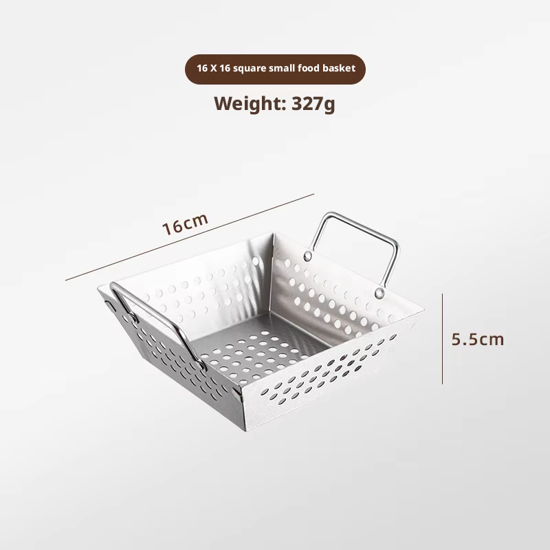 16*16cm fruit basket-silver