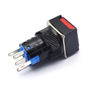 LA160-16A CE 5A 250V interruttore a pulsante autoripristinante interruttore a pulsante quadrato momentaneo illuminato con luce - Product Image 5