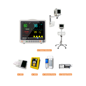 BPM tam set tıbbi ekipman LCD ekran çok parametreli veteriner yaşamsal belirtiler izleme cihazı monitör - Product Image 1