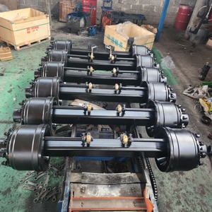 中古15Tドラムブレーキアクスルスチールヘビーデューティ貨物運搬トレーラー部品3500lb Maxペイロード付きセミトレーラー用 - Product Image 2
