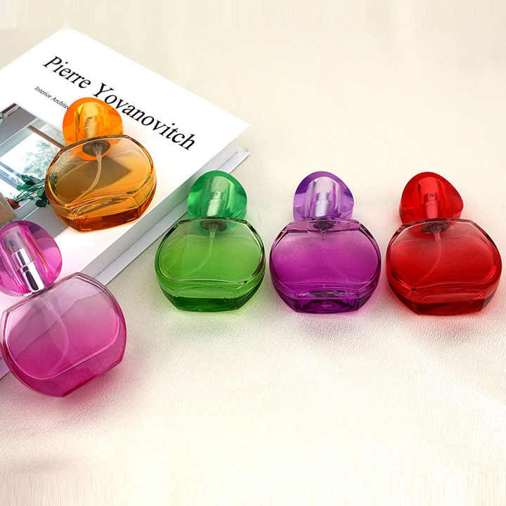 Dubai Arabian 6 Colors 30 ml Perfume Bottle Essential Oil Glass Bottle Custom Glass Perfume Bottle Own Brand